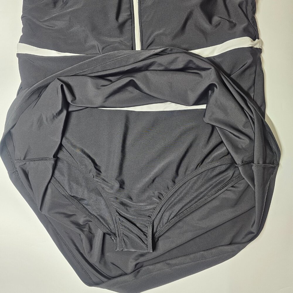 Lands' End Women's Zip Front Swim Dress Size XXL - Picture 8 of 9